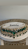 Luxury Crown-Tiara Gold Green Color