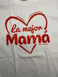 La Mejor Mamá Short Sleeve Shirt White