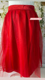 Tulle Red Skirt