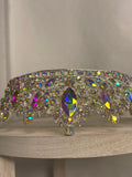 Round Crystal Tiara/Teardrop Shape