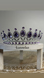 Luxury Crown-Tiara Silver Purple Color