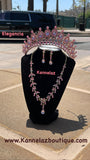 Luxury Rose Gold💎 Crown-Tiara Jewelry Set