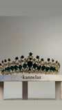 Luxury Crown-Tiara Gold Green Color