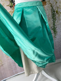 Satin Teal Skirt