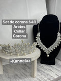 Luxury Crown-Tiara 💎Crystal Pearl Jewelry Set
