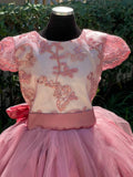Rose Gold flower girl dress